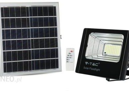 V Tac Solarny Naświetlacz Led Z Panelem Fotowoltaicznym 20W 82Lm/W 120° Vt 60W