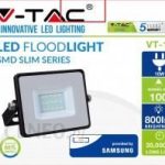 V-Tac Vtac Naświetlacz Led Pro Series Vt10B Samsung Chip 10W 6400K 800Lm Ip65 Czarny Sku (426)