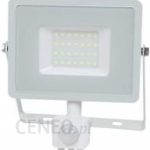 V-Tac Vtac Naświetlacz Led Pro Series Z Czujnikiem Ruchu Pir Vt30Sw Samsung Chip 30W 6400K 2550Lm Ip65 Biały Sku Vt459 (459)