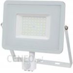 V-Tac Vtac Naświetlacz Led Pro Series Z Czujnikiem Ruchu Pir Vt50Sw Samsung Chip 50W 3000K 4250Lm Ip65 Biały Sku (466)
