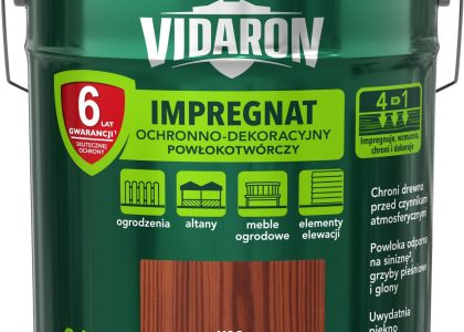 Vidaron Impregnat Ochronno-Dekoracyjny Powłokotwórczy V08 palisander królewski 9L
