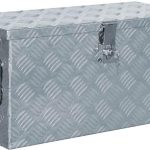 Vidaxl Aluminiowa Skrzynia 61,5X26,5X30Cm Srebrna (V142936)