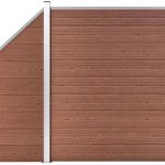 VIDAXL BRĄZOWE PANELOWE OGRODZENIE WPC 273X186CM 3054430