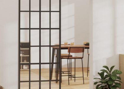 Vidaxl Drzwi Przesuwne, Aluminium I Szkło Esg, 76X205 Cm, Czarne
