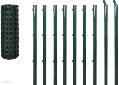 Vidaxl Euro Ogrodzenie Stalowe 10×1,5m Zielone 142395