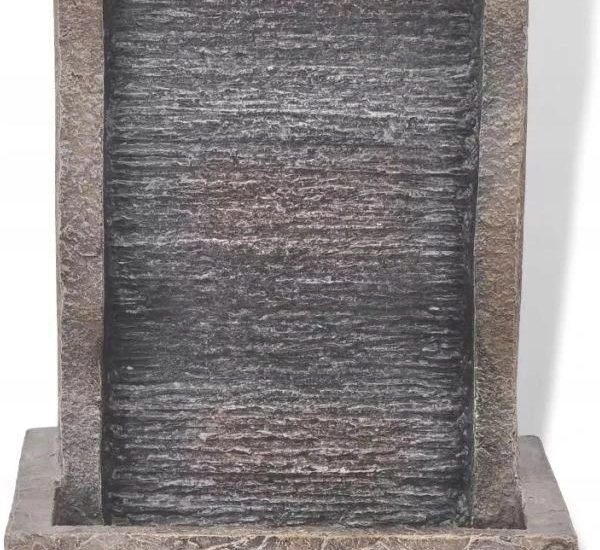 Vidaxl Fontanna Pokojowa Podświetlenie Led Żywica 49.5Cm