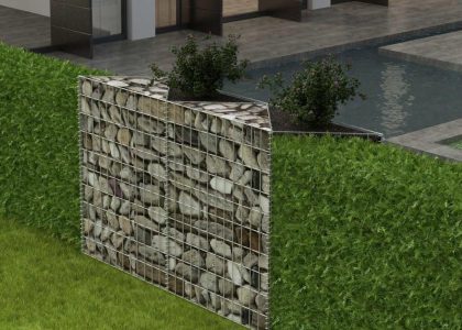 Vidaxl Kosz Gabionowy Galwanizowana Stal 120X30X100cm