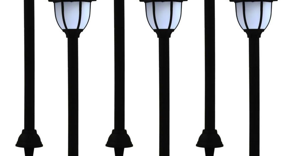 Vidaxl Lampy Solarne 6 Szt. Led Czarne (277138)