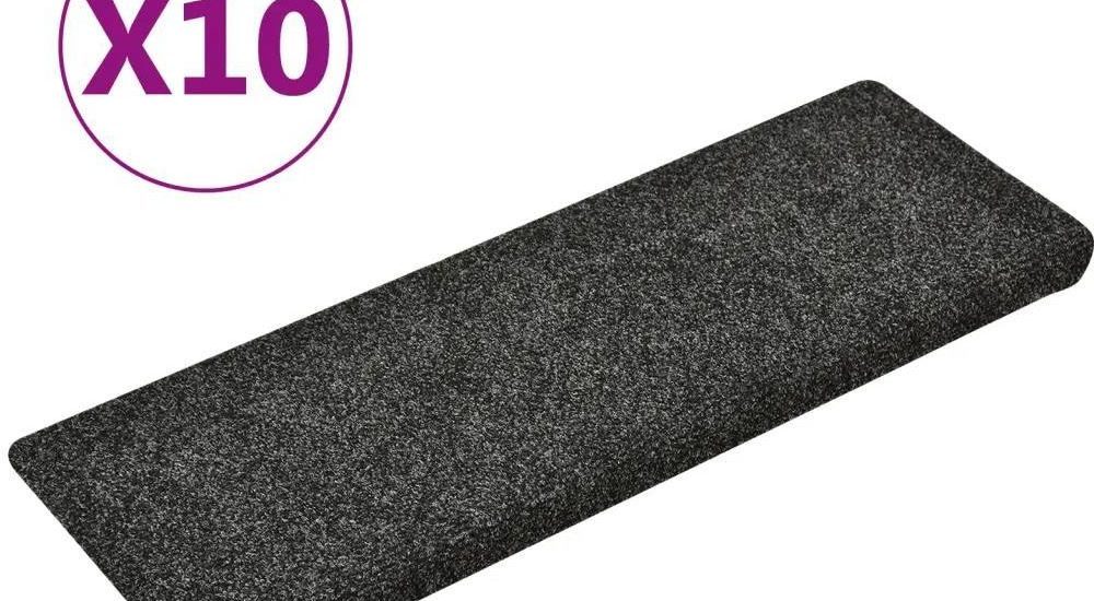 Vidaxl Nakładki Na Schody 10 Szt. Szare 65X25 Cm (149725)
