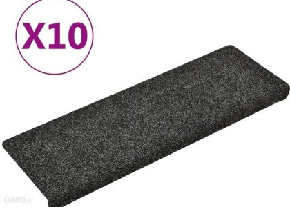 Vidaxl Nakładki Na Schody 10 Szt. Szare 65X25 Cm (149725)
