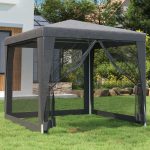 Vidaxl Namiot Z 4 Ścianami Z Siatki Antracytowy 2,5×2,5m Hdpe 319224
