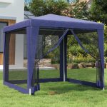 Vidaxl Namiot Z 4 Ścianami Z Siatki Niebieski 2,5×2,5m Hdpe 319222