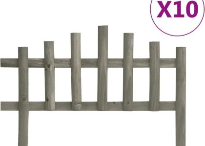 Vidaxl Obrzeża Trawnikowe 10Szt. Drewno Jodłowe 4,4m
