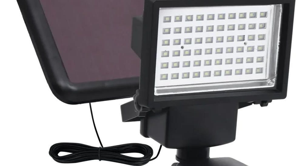 Vidaxl Ogrodowy Reflektor Solarny Led Z Czujnikiem, Czarny