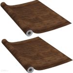 VIDAXL OKLEINA SAMOPRZYLEPNA NA DRZWI 2 SZT CIEMNY DĄB 210X90 CM PVC