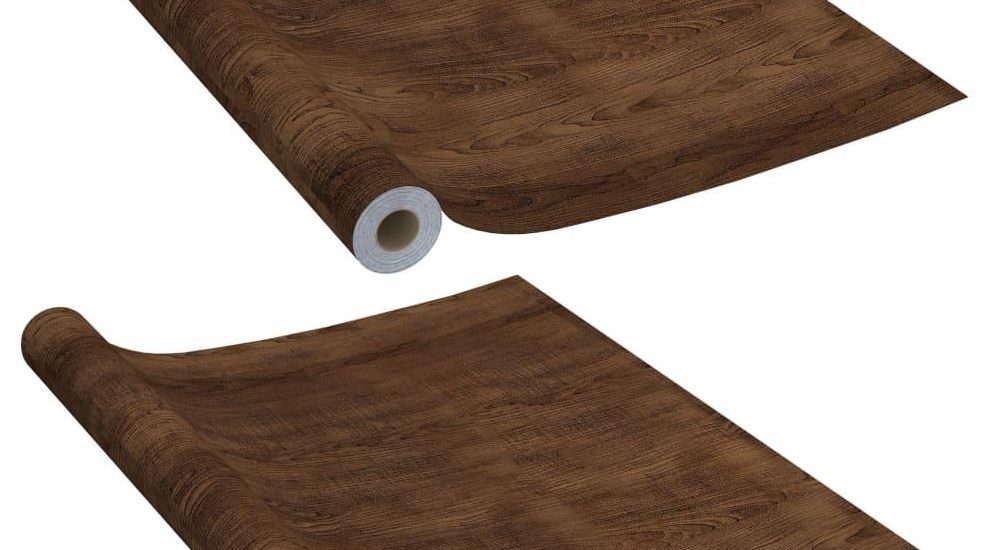 VIDAXL OKLEINA SAMOPRZYLEPNA NA DRZWI 2 SZT CIEMNY DĄB 210X90 CM PVC