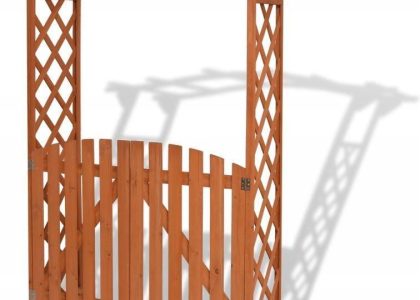 Vidaxl Pergola Ogrodowa Z Bramką Lite Drewno 120X60X205 Cm 43372