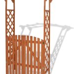 Vidaxl Pergola Ogrodowa Z Bramką Lite Drewno 120X60X205Cm