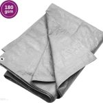 Vidaxl Plandeka 180 G/M² 8X8 M Szara Hdpe