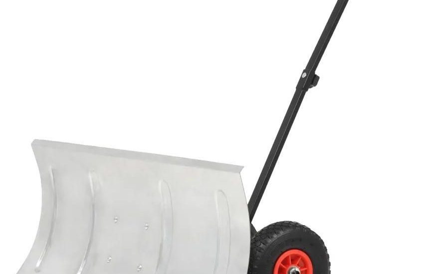 Vidaxl Pług Ręczny Do Odśnieżania Na Kółkach 100 X 44 Cm (142915)