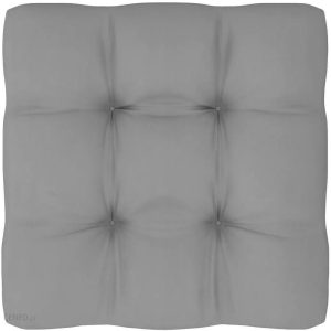 vidaXL Poduszka na sofę z palet, szara, 60x60x12 cm