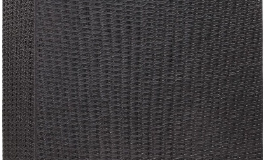 Vidaxl Podwyższona Donica Z 4 Wkładami 80X22X79cm Rattan Pe Brązowa