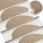 Vidaxl Samoprzylepne Nakładki Na Schody 15 Szt. 65X25 Cm Beżowe (326878)