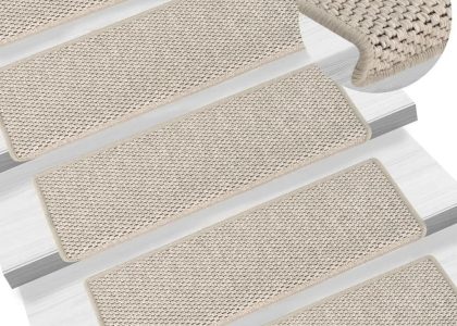 Vidaxl Samoprzylepne Nakładki Na Schody 15 Szt. 65X25 Cm Srebrne (326883)