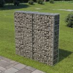 Vidaxl Ściana gabionowa z pokrywami