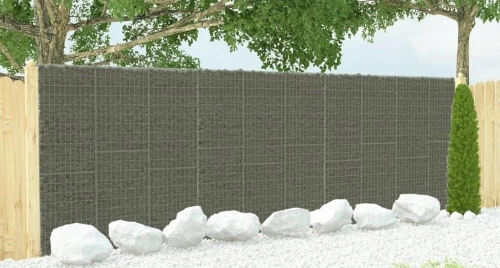 VIDAXL Ściana gabionowa z pokrywami galwanizowana stal 600x30x200cm (144915)