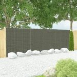 VIDAXL Ściana gabionowa z pokrywami galwanizowana stal 600x30x200cm (144915)