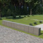 Vidaxl Ściana Gabionowa Z Pokrywami Galwanizowana Stal 900X50X100Cm