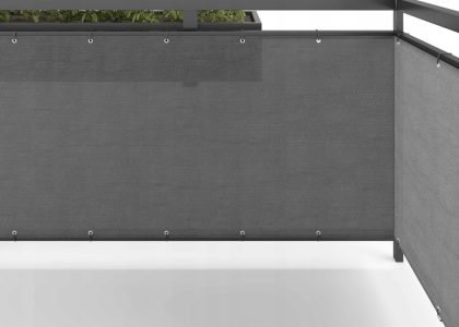 Vidaxl Shumee Osłona Balkonowa Mata Pe Na Taras Balkon 1X6M Pe100600Szary