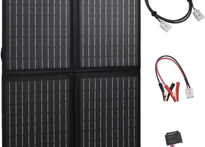 Vidaxl Składana Ładowarka Słoneczna 100 W 12 V