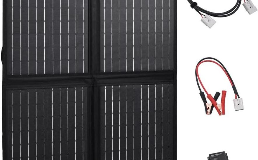 Vidaxl Składana Ładowarka Słoneczna 100 W 12 V