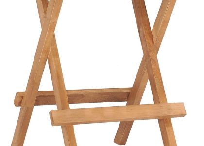 Vidaxl Składany Stolik Ogrodowy 50X50X50cm Lite Drewno Tekowe
