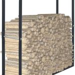 Vidaxl Stojak Na Drewno Opałowe Czarny 100x25x100cm Stalowy 286288