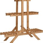 Vidaxl Stojak Na Kwiaty 83X25X83 Cm Drewno Jodłowe