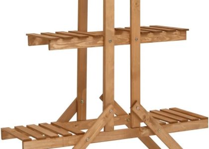 Vidaxl Stojak Na Kwiaty 83X25X83 Cm Drewno Jodłowe