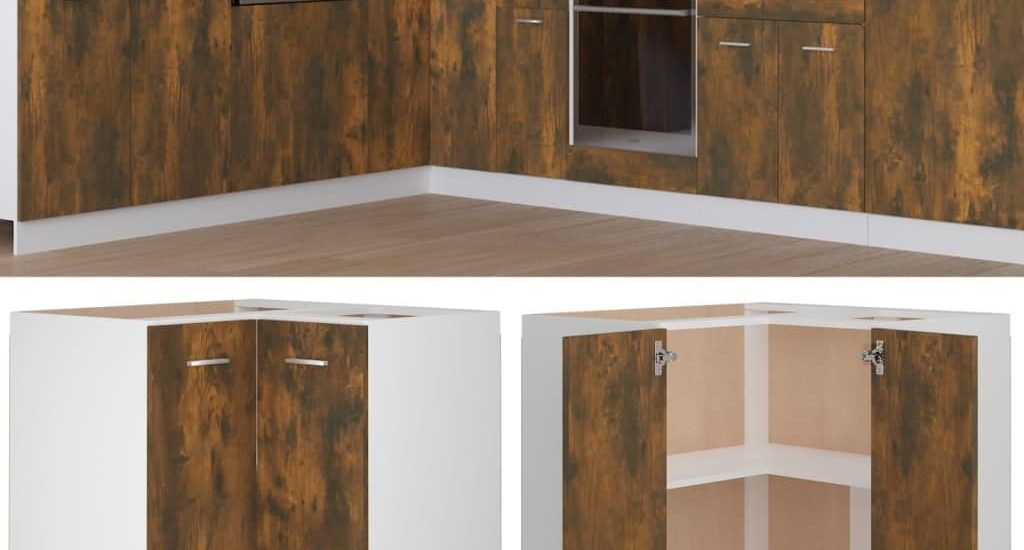 Vidaxl Szafka Kuchenna Przydymiony Dąb 75 5X75 5X80 5 Cm 815582