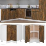 Vidaxl Szafka Kuchenna Przydymiony Dąb 75 5X75 5X80 5 Cm 815582