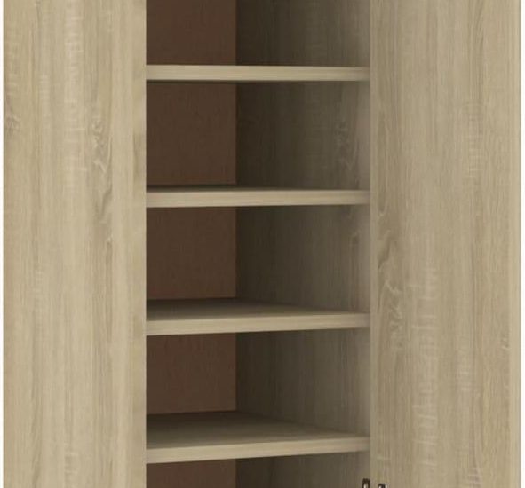 Vidaxl Szafka Na Buty Dąb Sonoma 32X35X92Cm Płyta Wiórowa 808975