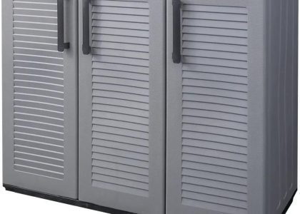Vidaxl Szafka Ogrodowa Szaro Czarna 102X37X84 Cm Pp