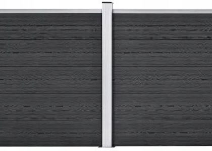 VIDAXL SZARE PANELOWE OGRODZENIE WPC 353X106CM 3053247