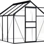 VidaXL Szklarnia, antracytowa, aluminium, 3,61 m² 48209