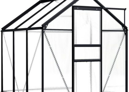 VidaXL Szklarnia, antracytowa, aluminium, 3,61 m² 48209