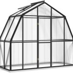Vidaxl Szklarnia Z Ramą Podstawy Antracytowa 3,3 M² Aluminium (312053)