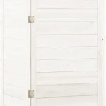 Vidaxl Szopa Ogrodowa Biała 55X52X112 Cm Lite Drewno Jodłowe (152179)
