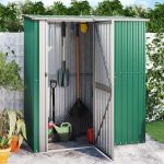 Vidaxl Szopa Ogrodowa Na Rowery Zielona 180 5X97X209 5Cm Stal