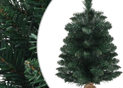 Vidaxl Sztuczna Choinka Ze Stojakiem Zielona 60 Cm Pvc 340537
